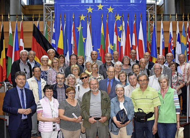 <BZ-FotoAnlauf>im Europaparlament</BZ-FotoAnlauf> waren die Besucher aus Sulz.  | Foto: Privat