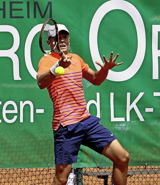 Valentin Baranyi gab im Finale eine gu... aber dem Favoriten geschlagen geben.   | Foto: Peter Aukthun