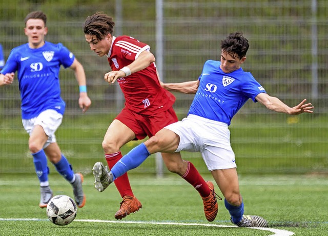 Am Ende der Konkurrenz enteilt:  Gabri...en Saison in die erste Mannschaft auf.  | Foto: Gerd Grndl