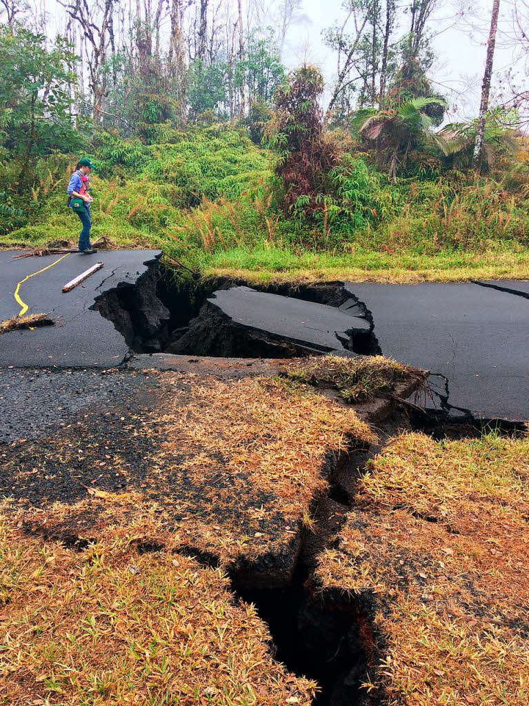 Der Ausbruch des Kilauea setzte gewaltige Krfte frei.