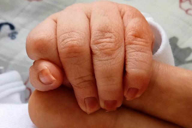 Das Baby ist da! Irina und Martin Horn freuen sich ber Sohn Titus