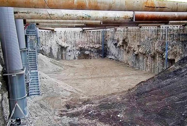 Der zum Heerweg gelegene Grubenbereich ist nun vollstndig ausgehoben.  | Foto: Pressefoto Roche