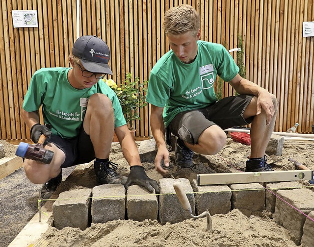 Am ersten Ausstellungstag konnte man d...ettbewerbs ber die Schulter blicken.   | Foto: Ch. Breithaupt