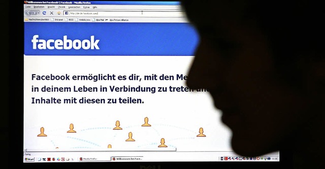 Nicht schlecht, die Facebook-Eigenwerb...etzwerken hilft vor allem Aufklrung.   | Foto: J. Stratenschulte (dpa)