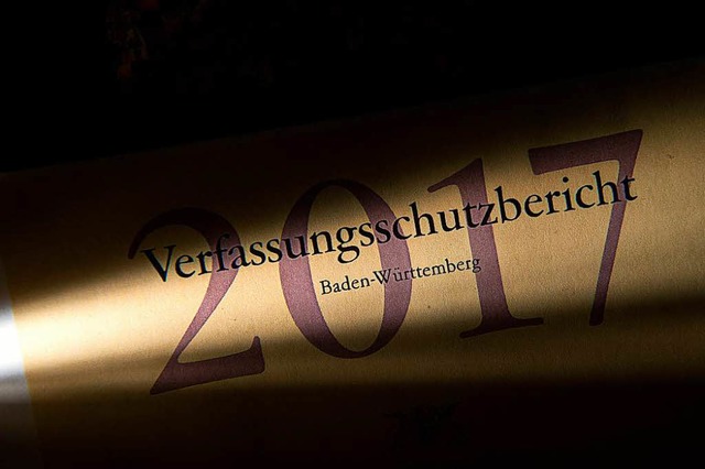 &#8222;Der Verfassungsschutz ist immer...s Berichts am Donnerstag in Stuttgart.  | Foto: dpa