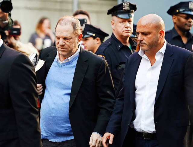 Harvey Weinstein am Freitagmorgen in New York.  | Foto: AFP