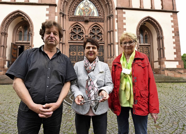 Die &#8222;Wchter&#8220; der Herz-Jes...tork, Gerti Mller und Christel Hauser  | Foto: Rita Eggstein