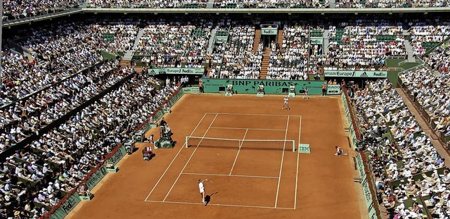 In den kommenden Tagen das Mekka der T... der Anlage von Roland Garros in Paris  | Foto: dpa