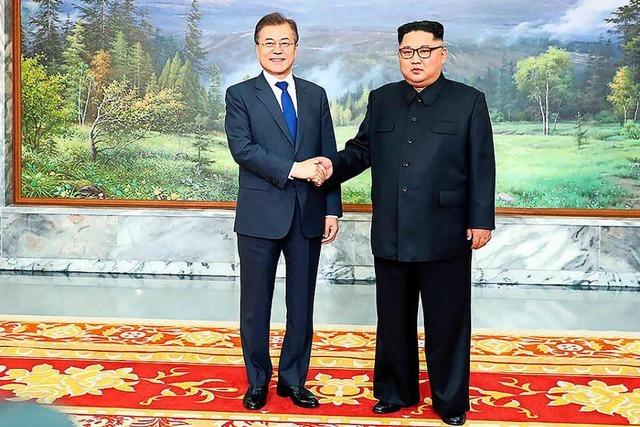 berraschendes Treffen zwischen Fhrern Nord- und Sdkoreas