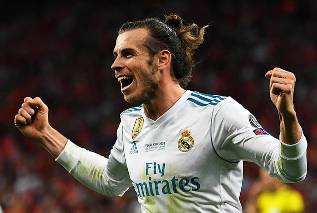 Gareth Bale bejubelt sein Tor zum 3:1.  | Foto: dpa