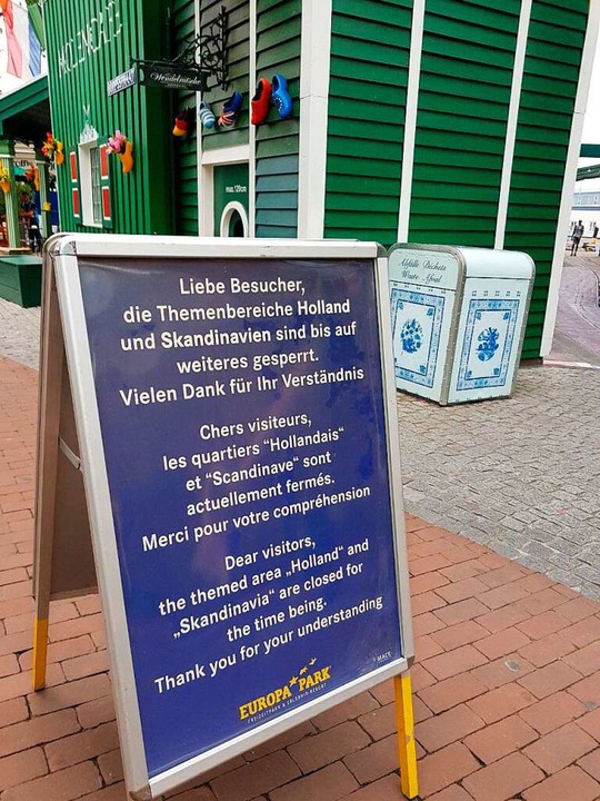 Ein Schild weist die Besucherinnen und...bereiche Holland und Skandinavien hin.  | Foto: Karl Kovacs