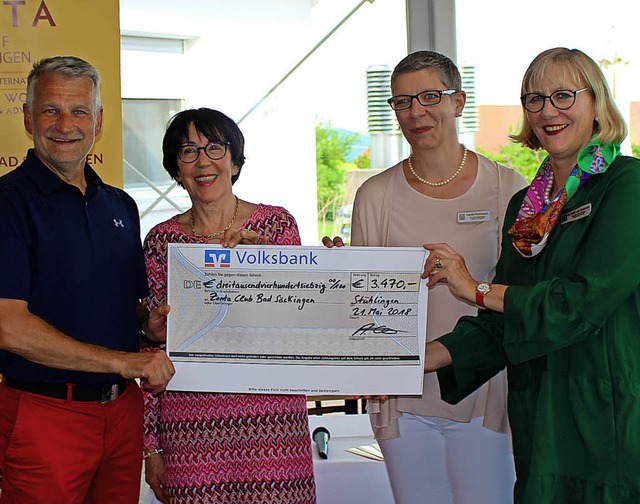 Ein  Spendenerls von 3470 Euro geht a...geneck vom  Zonta-Club Bad Sckingen    | Foto: Golfclub Obere Alp