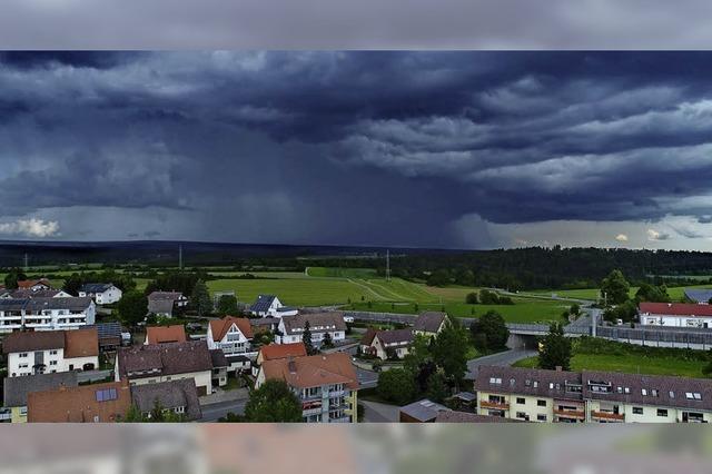 Dunkle Wolken ber dem Hochschwarzwald