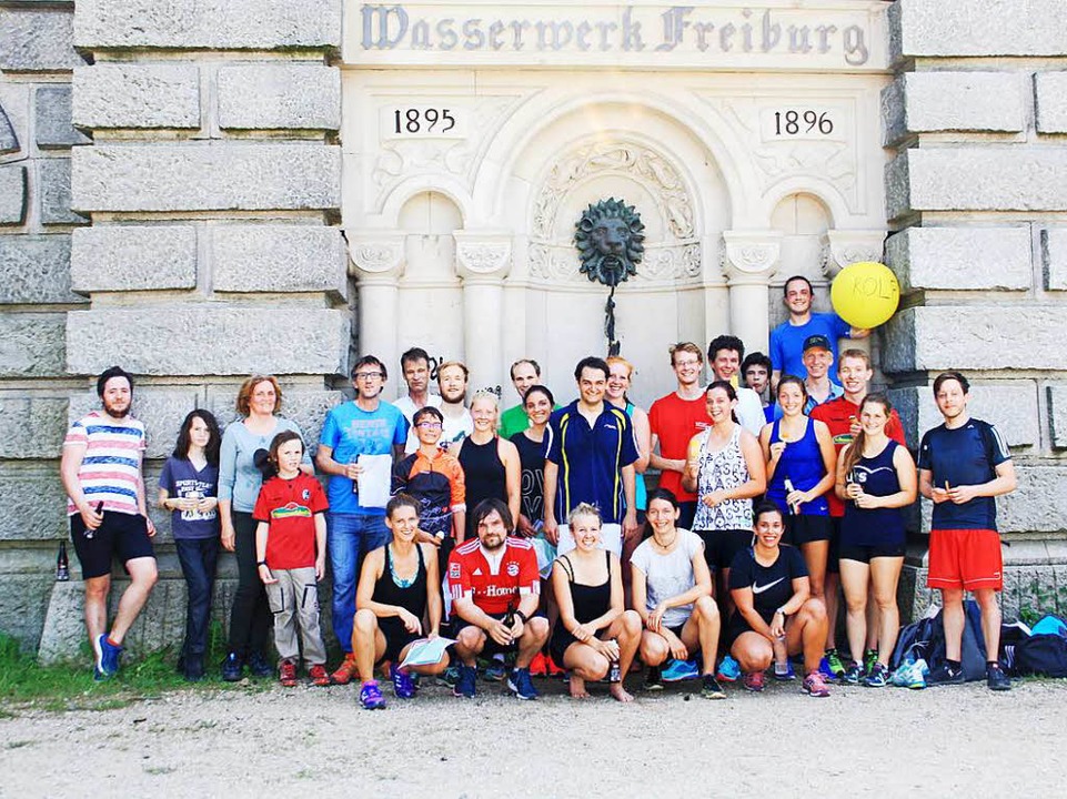 Gruppenbild der Teilnehmer nach dem Lauf.  | Foto: Sarah Metzger