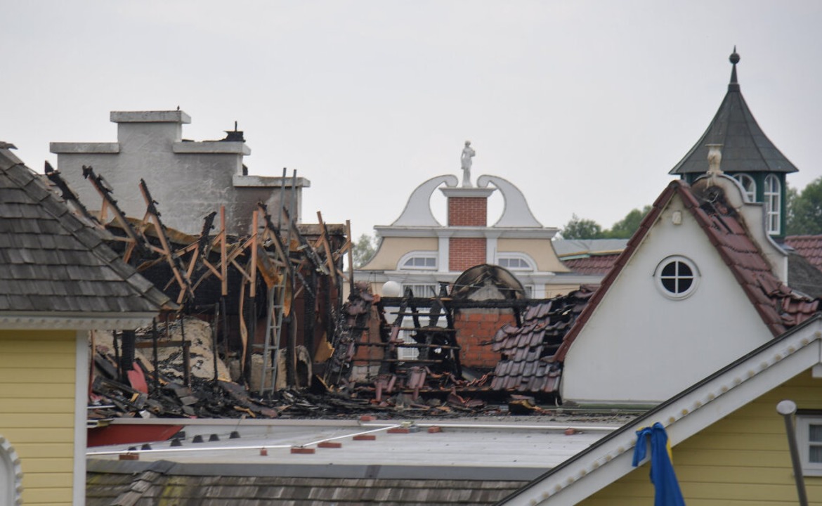Nach dem Brand im Europa-Park  | Foto: dpa