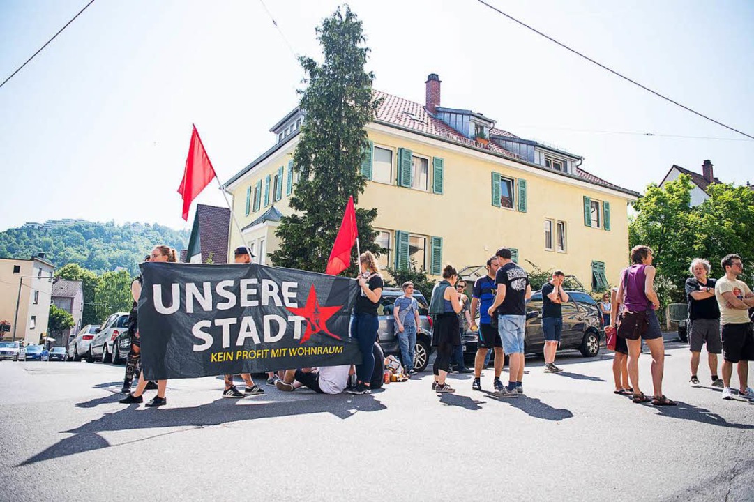 Protest gegen Wohnungsnot in Stuttgart  | Foto: dpa
