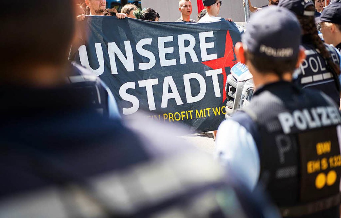 Protest gegen Wohnungsnot in Stuttgart  | Foto: dpa