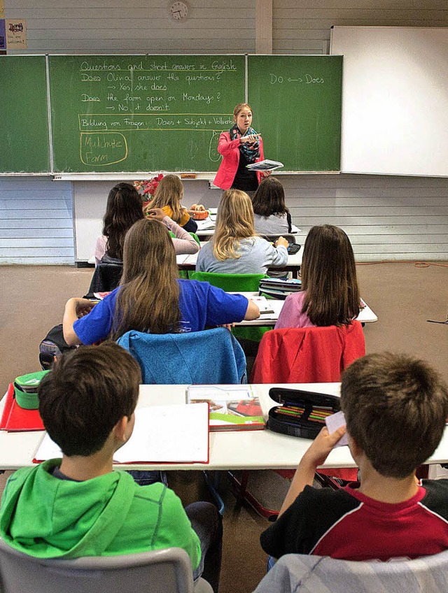 Wie man Schler richtig motivieren kan... an der Werner-Kirchhofer-Realschule.   | Foto: Symbolfoto: Marijan Murat (dpa)