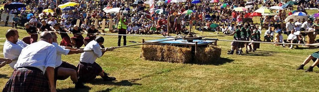 Highland Games, wie hier 2017 in Schn...in Organisator aus Irland eingeladen.   | Foto: MV Prinzbach