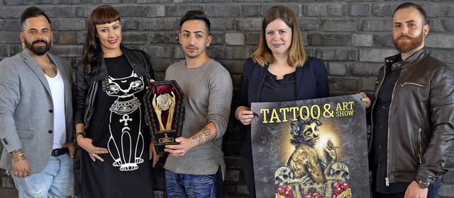 Sie freuen sich aufs Tattoo-Wochenende...Sandra Kirchner und  Fabio de La Vega.  | Foto: Rudolf
