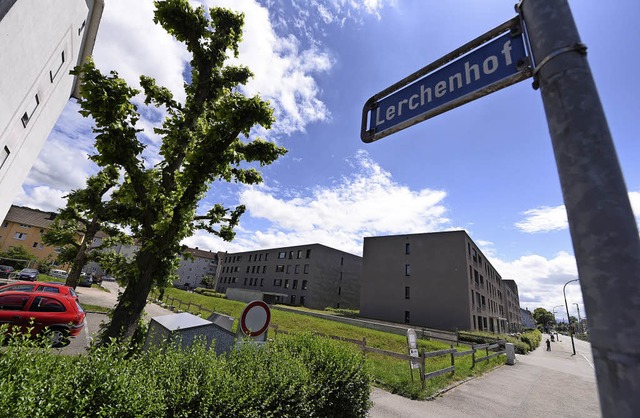 Der Lerchenhof ist das nchste Projekt...ldplatz der Wohnbau Lrrach zu sehen.   | Foto: Jonas Hirt, Willi Adam