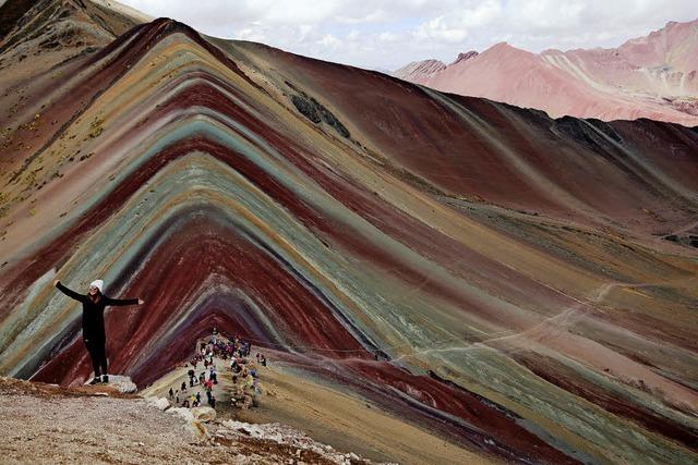 Am Vinicunca unterwegs