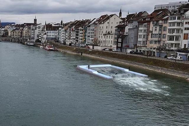 Basel bekommt wohl doch keine stehende Welle fr Surfer auf dem Rhein