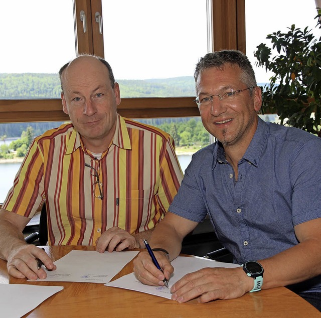 Nahwrme fr Schluchsee - der Konzessi...ller und Brgermeister Jrgen Kaiser.  | Foto: Eva Korinth