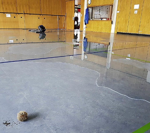 Dieser kleine Tennisball hatte  einen ... in der Reblandhalle war die  Folge.    | Foto: Oliver Friebolin