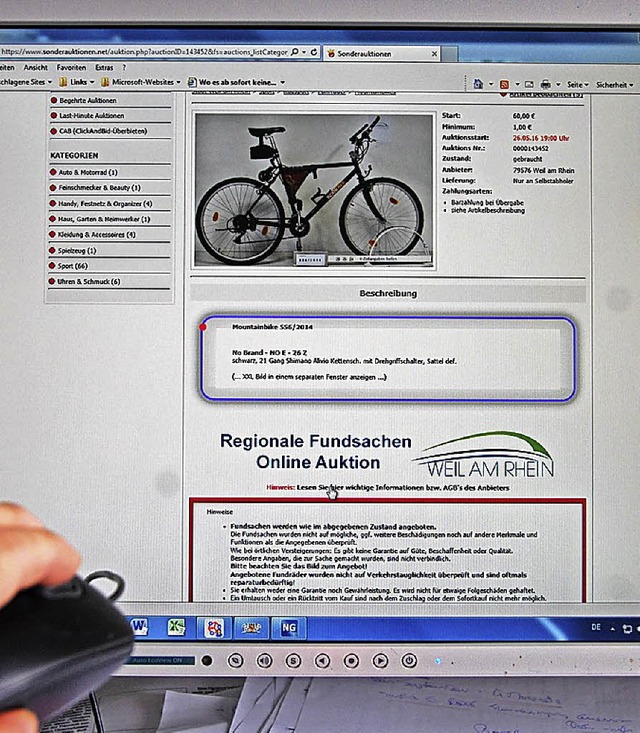 Per Mausklick zum neuen Fahrrad: Die F...ng im Internet macht&#8217;s mglich.   | Foto: Frey