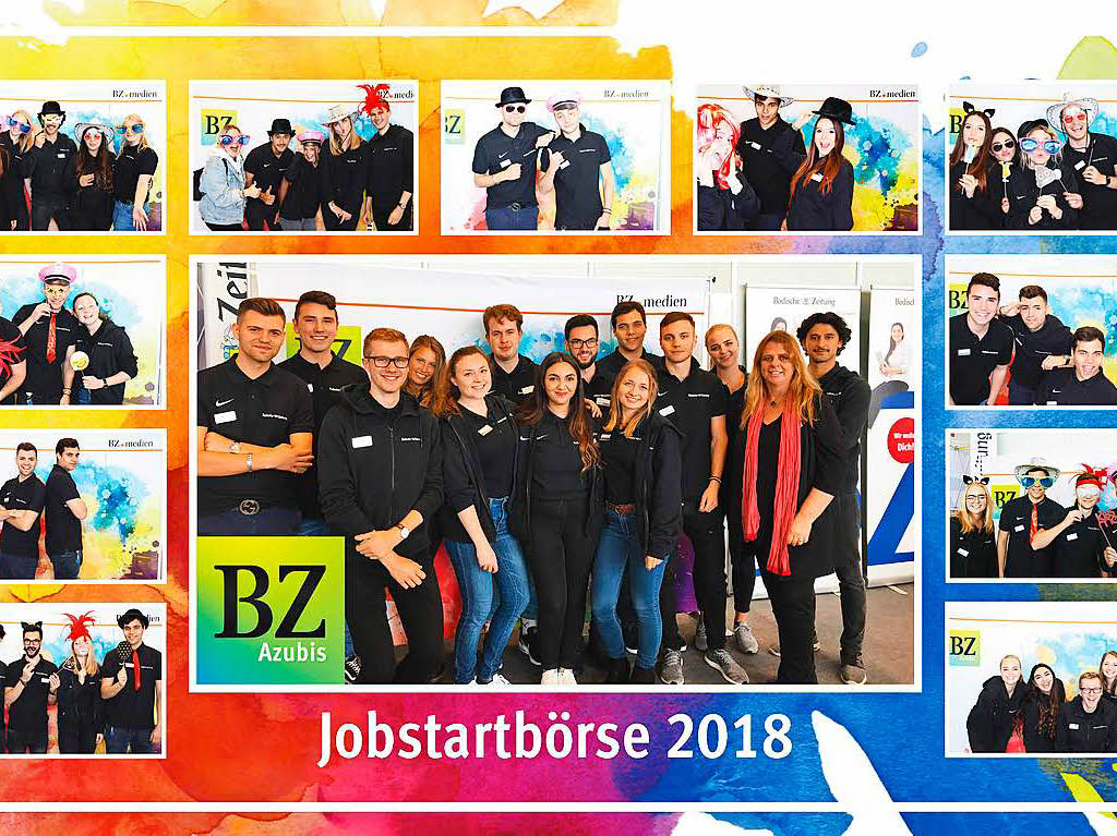 Eine Fotocollage von der Job-Start-Brse 2018.