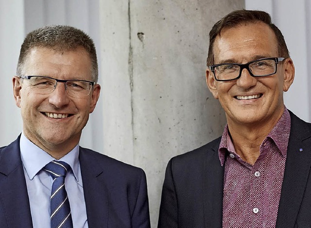 Rainer Waltersbacher und Duschan Gert ...ung des   Ortenauer Marketing-Preises   | Foto:  Michael Bode