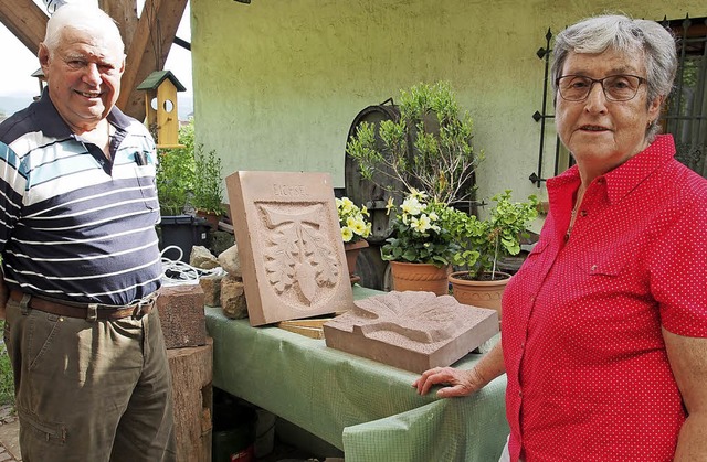 Alfred und Elisabeth Meier entdeckten ...ie Bildhauerei als gemeinsames Hobby.   | Foto: Boris Burkhardt