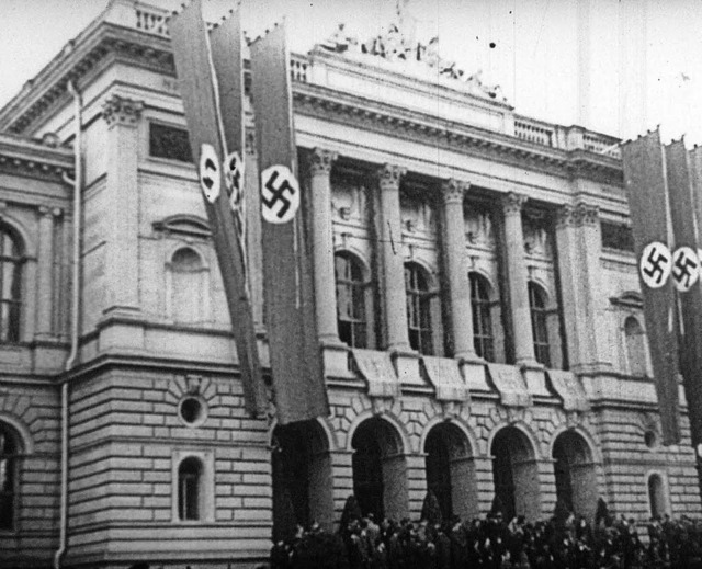 Hakenkreuze an der Reichsuniversitt Straburg  | Foto: SWR/Bundesarchiv Berlin