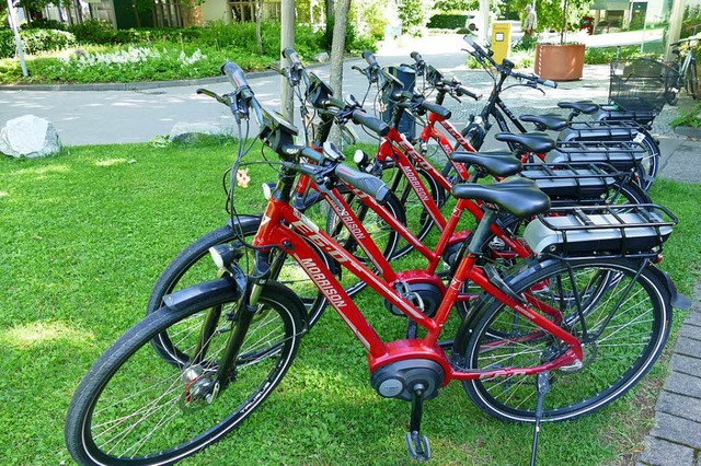 Nicht nur beim Verleih im Kurpark werden E-Bikes immer beliebter.   | Foto: franziska Riepl