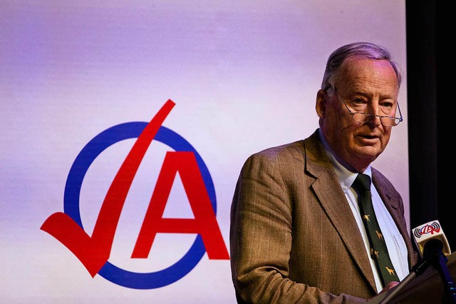 Alexander Gauland sprach auf einer Veranstaltung der AfD-Jugendorganisation.  | Foto: dpa