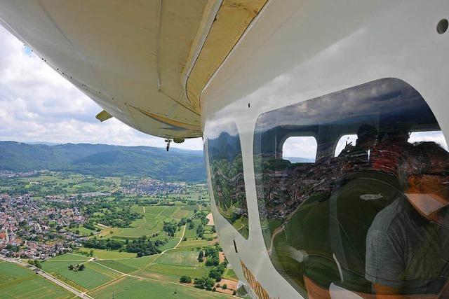 Fraglos die schnste Art zu fliegen: Im Zeppelin ber die Ortenau