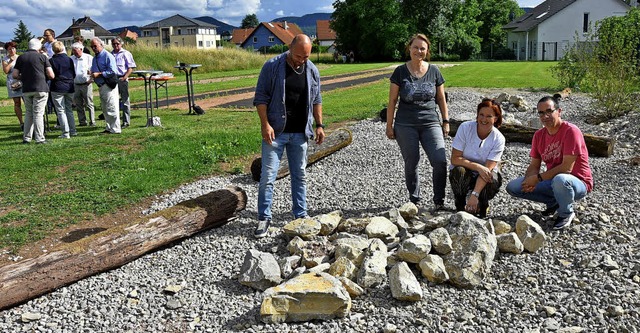 Der Turnerbund hat ein neues Eidechsen...andra Talmon-Gros und  Martin Mller.   | Foto: Heinz Vollmar