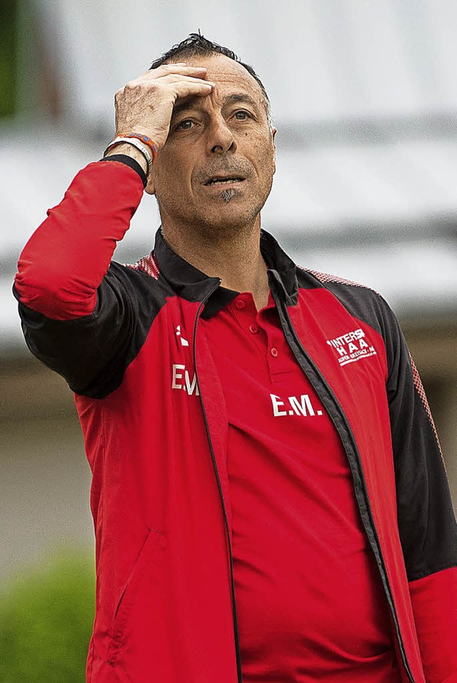 Enzo Minardi verabschiedet sich mit einem Tor nach acht Jahren vom FC Auggen.   | Foto: Kreienkamp