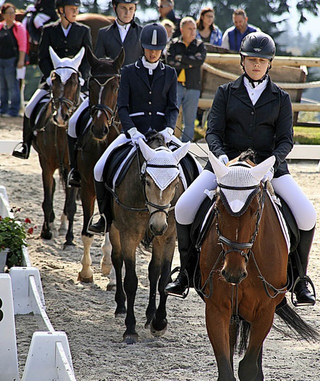 Vom 9. bis 10. Juni richten die Pferde...zenwald ihr zweites Reitturniers aus.   | Foto: Peter Schtz