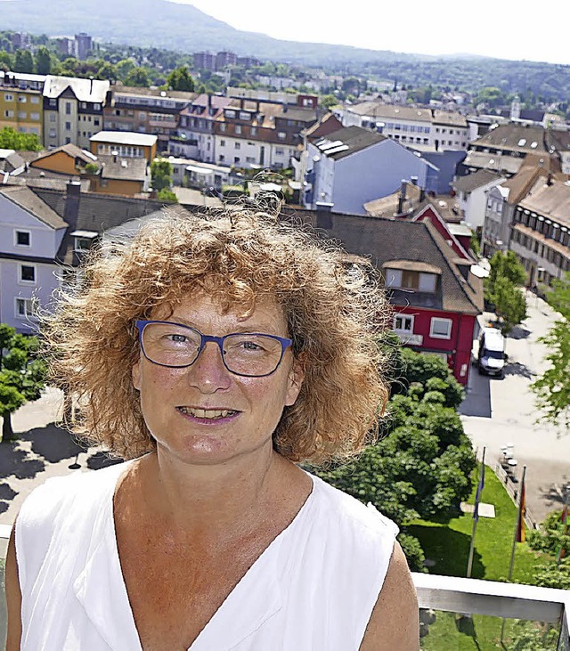 Erika Hcker ber der Stadt  | Foto: Dorweiler