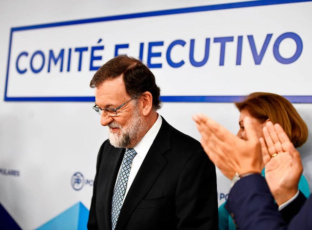 Rajoy nach seinem Rcktritt  | Foto: AFP