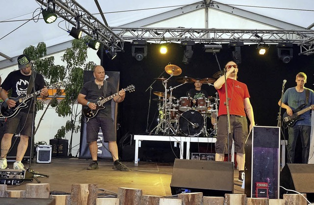 Die Rockband &#8222;Glass in the Ass&#...Kromer, Markus Feser und Martin Isele   | Foto: Ursula Freudig