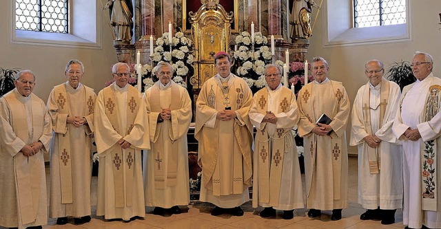 So genannte Diamantene Priesterjubile...em Lindenberg bei St. Peter gefeiert.   | Foto: Ordinariat