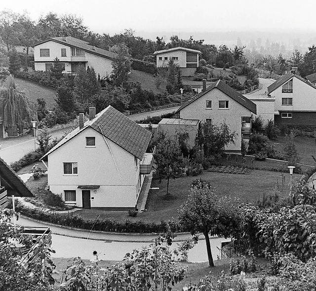 Der Bauboom auf dem Kastelberg brachte der Stadt vor 50 Jahren gutes Geld ein.   | Foto: Armin Mller