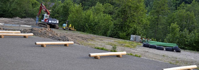 Der Wohnmobilstellplatz in Todtmoos  n...i sollen die ersten Wohnmobile kommen.  | Foto: Christiane Sahli