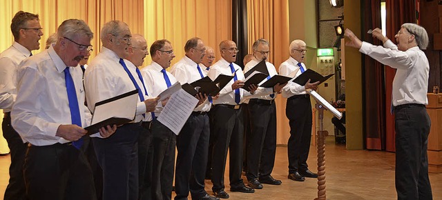 Bei der Grndungsfeier gab der Mnnerc...Sonntag steht das Jubilumskonzert an.  | Foto: Christiane Sahli