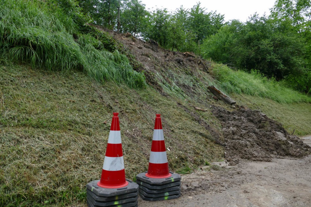 Hangrutsch und Aufrumarbeiten bei Gottenheim  | Foto: Manfred Frietsch