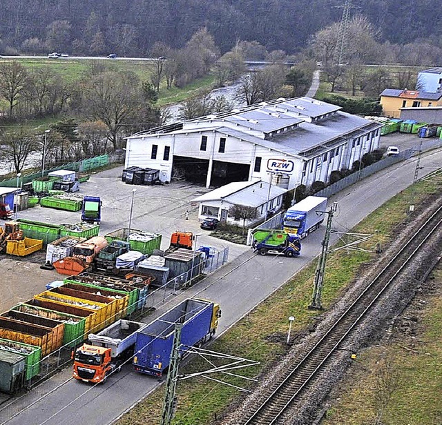 Die Recyclingfirma  RZW mchte an der Wiesenstrae eine neue Halle bauen.   | Foto: Bergmann
