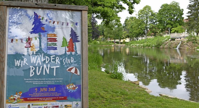 Noch ist es ruhig am Neustdter Eiswei...bunt&#8220; ist hier einiges geboten.   | Foto: Tanja Bury